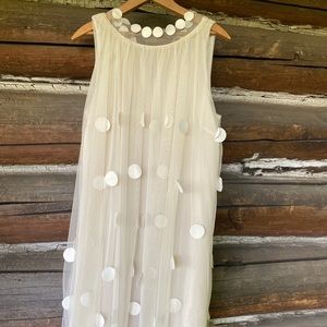 Adorable White Flowy Dress!